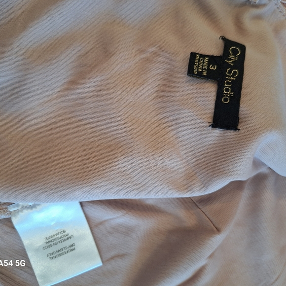 City Studio Cropped top, Pink, Sparkly with Lace and Low V neck/back - Picture 7 of 7